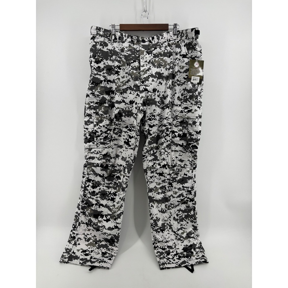 Rothco BDU Military Spec Cargo Pants Mens Gray White City Digital Camo XL NWT